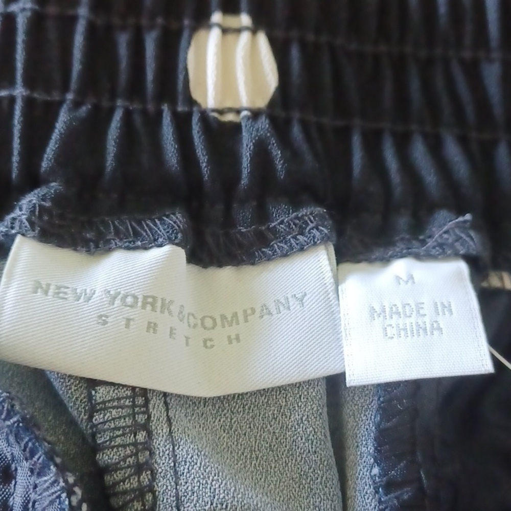 NY&Co Palazzo Pants, black with white polka dots, NWT - Picture 5 of 7